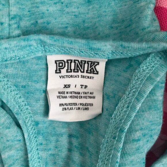 PINK Victoria's Secret Activewear Space Dye Blue Tank Top Size XS - Picture 3 of 7